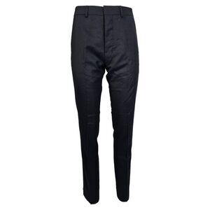 Ami Slim-Fit Trousers in Navy Blue Wool